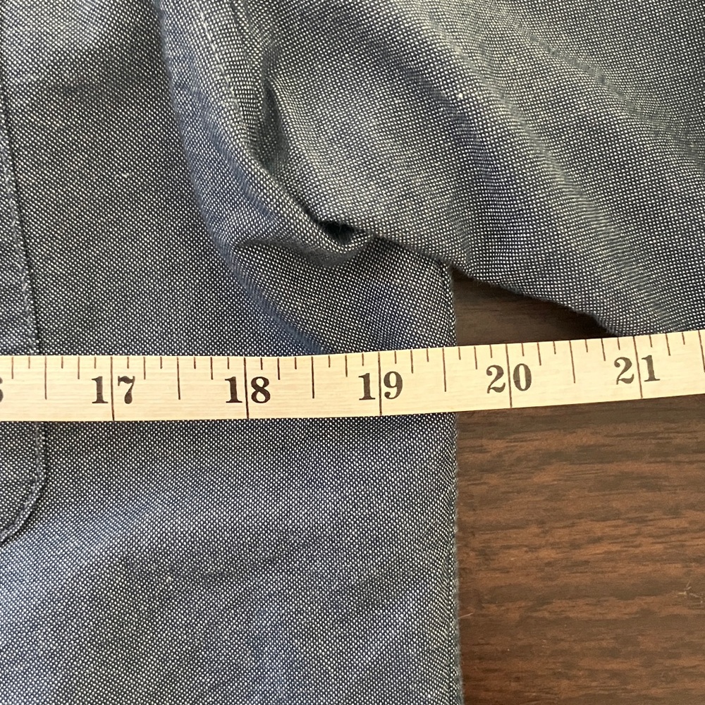 Everlane Uniform Standard Fit Blue Cotton Button Down Shirt, Men’s XS - Picture 6 of 7